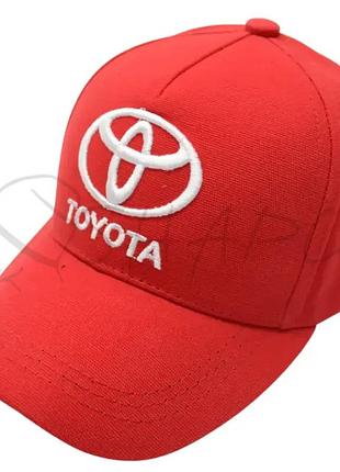 Кепка автомобильная бейсболка с регулировкой из плотного коттона toyota bth20793 красный