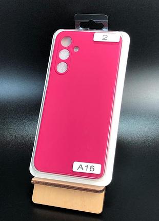Чехол силиконовый для телефона samsung a16(4g) silicone orig full №2 rose red 4you