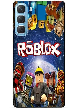 Силіконовий чохол бампер для infinix hot 50 (x6882) з малюнком роблокс roblox
