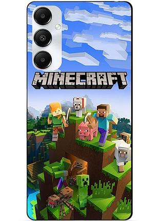 Чехол силиконовый бампер для samsung a16 5g с рисунком minecraft майнкрафт
