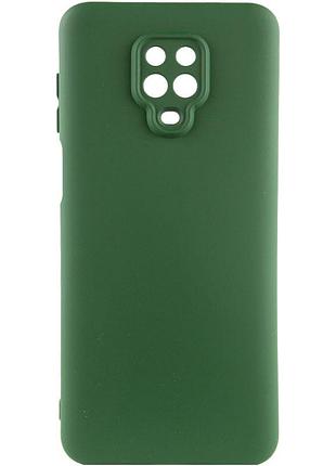 Чехол на xiaomi redmi note 9s / xiaomi redmi note 9 pro / xiaomi redmi note 9 pro max зеленый с защитой камеры для сяоми редми нот