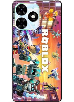 Силіконовий чохол бампер для infinix hot 40i (x6528b) з картинкою роблокс roblox