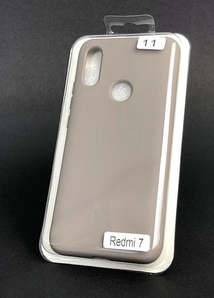 Чохол силіконовий для телефону xiaomi redmi 7 silicone orig full no11 dark olive 4you
