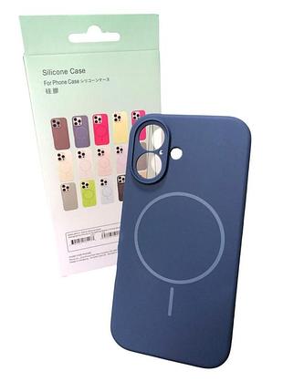 Чехол силиконовый магнитный с магсейф для iphone 16promax silicone beats with magsafe №9 amethyst