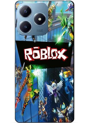 Силіконовий чохол бампер для realme c63 з картинкою roblox роблокс