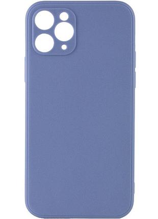 Чохол на iphone 11 pro max блакитний матовий із захистом камери для айфон 11 про макс