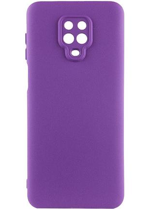 Чехол на xiaomi redmi note 9s / xiaomi redmi note 9 pro / xiaomi redmi note 9 pro max фиолетовый матовый силик