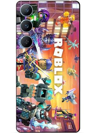 Силіконовий чохол бампер для realme c65 з картинкою роблокс roblox
