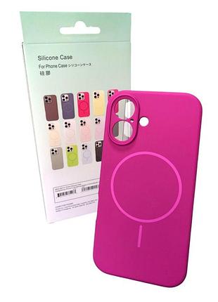 Чехол силиконовый магнитный с магсейф для iphone 14 silicone beats with magsafe №15 sunset purple