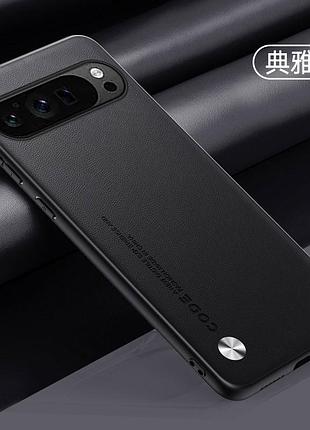Google pixel 6 чохол code leather чорний