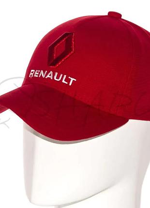 Бейсболка автомобильная кепка с регулировкой из плотного коттона renault bth20682 красный