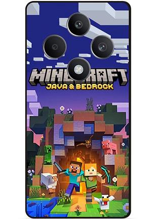 Силіконовий чохол бампер для tecno spark 30c з картинкою майнкрафт minecraft