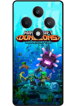 Силіконовий чохол бампер для tecno spark 30c з малюнком майнкрафт minecraft