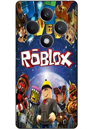 Чехол силиконовый бампер для tecno spark 30c с рисунком роблокс roblox