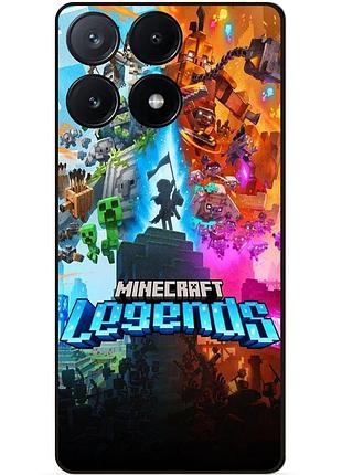 Силіконовий чохол бампер для infinix note 40 pro (x6850) гра майнкрафт minecraft