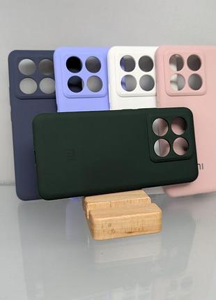 Xiaomi 14t pro протиударний чохол софт тач зелений