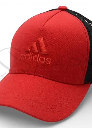 Бейсболка летняя с сеткой unisex кепка брендовая из хлопка универсальная adidas bth25640 красный