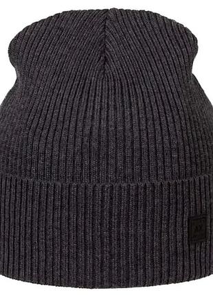 Шапка хлопковая молодежная лопата unisex без подкладки одинарная шапочка из хлопка apex бинго темно-серый