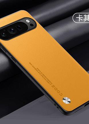 Google pixel 8a чохол code leather жовтий