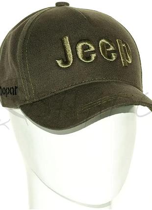 Бейсболка автомобильная кепка с регулировкой из плотного коттона jeep bth21642 хаки