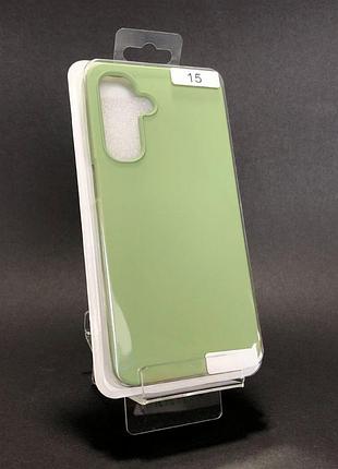 Чехол силиконовый для телефона samsung a56 silicone orig full №15 green 4you