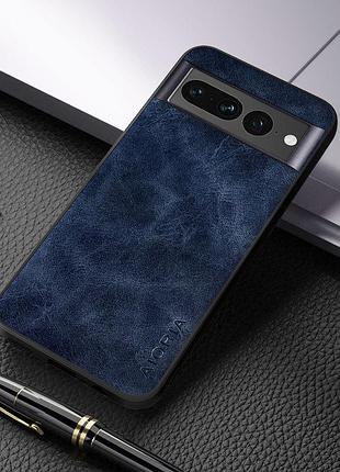 Google pixel 8a нубуковый чехол синий