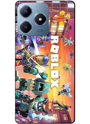 Силіконовий чохол бампер для realme c63 з картинкою роблокс roblox