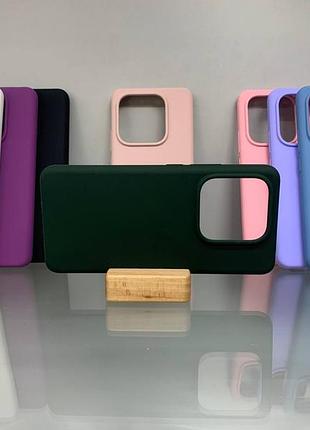 Xiaomi note 14 5g противоударный чехол софт тач зелёный