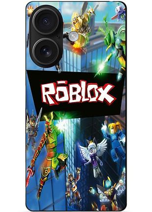 Силіконовий чохол бампер для iphone 16 plus з картинкою roblox роблокс