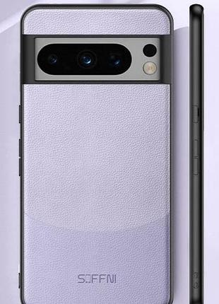 Google pixel 8 pro чохол leather фіолетовий