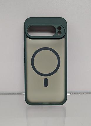 Google pixel 10 pro xl противоударный чехол bq magsafe matte зелёный