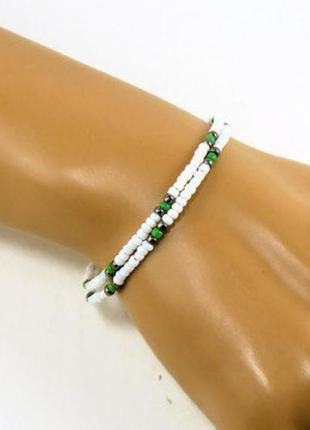 Чокер браслет з бісеру