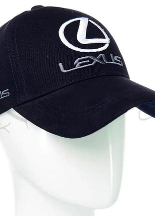 Кепка автомобильная бейсболка с регулировкой из плотного коттона lexus bth20791 темно-синий