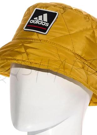 Панама універсальна брендовий утеплена флісовою підкладкою adidas pks20960 гірчичний