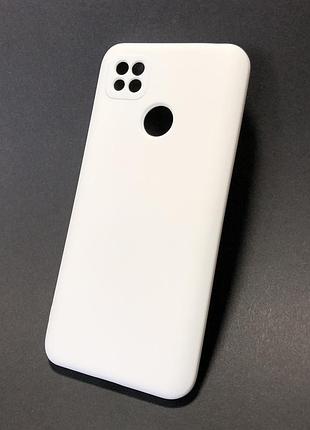 Чехол силиконовый для телефона xiaomi redmi 9c / redmi 10a silicone soft silky №32 white 4you