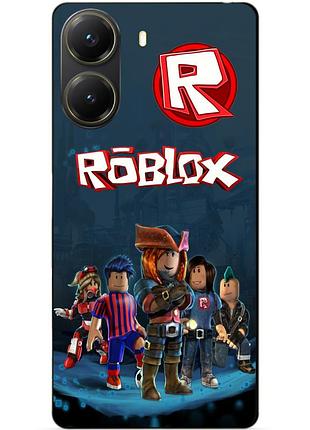 Силіконовий чохол бампер для xiaomi poco x7 pro з малюнком roblox роблокс