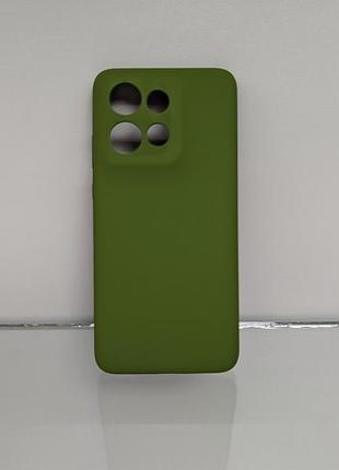 Чехол motorola edge 50 neo противоударный софт тач зеленый