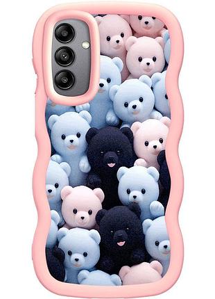Чохол на samsung galaxy a25 5g bears 3d об'ємний з креативним принтом чохол на самсунг галаксі а25