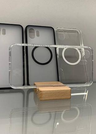 Чехол wlons hybrid противоударный pc+tpu для nothing phone 2 прозрачный