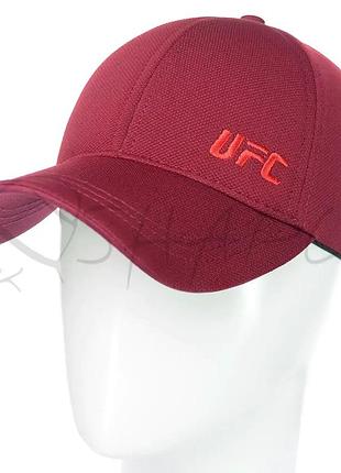 Кепка кукуруза на регуляторе-липучке бейсболка с брендовой вышивкой ufc bsh20844 бордовый