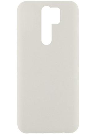 Чохол на xiaomi redmi note 8 pro білий матовий силіконовий для сяомі редмі нот 8 про