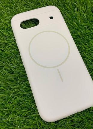 Чохол google pixel 8a magsafe м'який софт тач протиударний білий