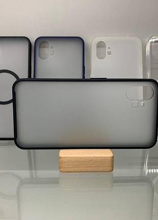Чехол wlons hybrid противоударный pc+tpu для nothing phone 1 матовый