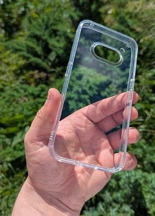 Чехол wlons hybrid противоударный pc+tpu для nothing phone 2a прозрачный
