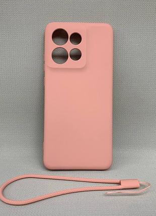 Чехол motorola edge 50 neo противоударный софт тач розовый