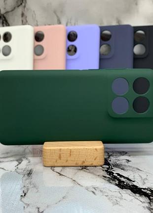 Чехол мягкий противоударный motorola edge 60 pro soft touch зеленый