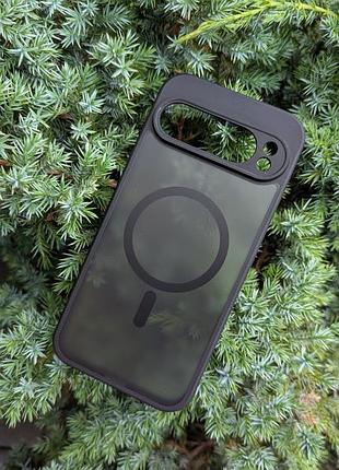 Чехол wlons hybrid magnetic magsafe матовый противоударный pc+tpu для google pixel 9 pro xl