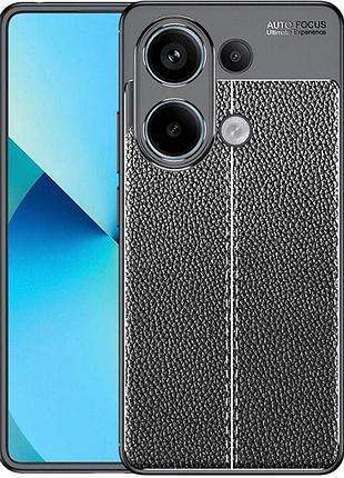 Чехол autofocus leather xiaomi redmi note 13 4g черный