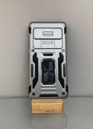 Google pixel 9 pro xl серый противоударный чехол накладка ring magnet camera slide с кольцом