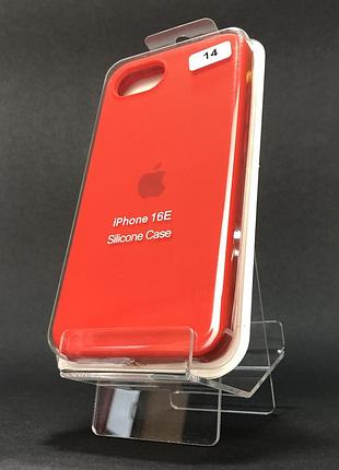 Чехол силиконовый для iphone 16e silicone case orig full №14 red 4you